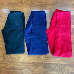 Hanna Andersson Ribbed Velour Leggings size 150/12